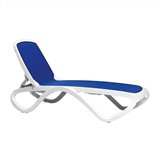 Resin chaise lounge for patios and beaches as part of our commercial grade outdoor resin furniture. Sunlounger without arms, with increased seat height.